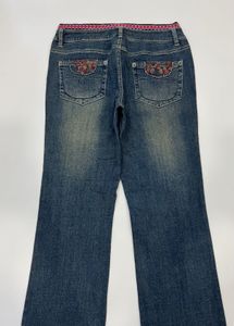Vintage embellished bootcut jeans