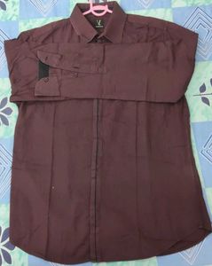 Men's Maroon Formal Shirt original