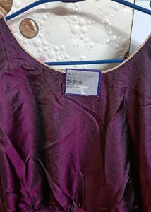 Elegant Ethnic Gown - Deep Purple