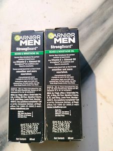 New Garnier Men's Beard &amp; Moustache Oil 30ml 2 Pc