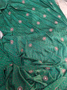 Stunning Green Silk Saree
