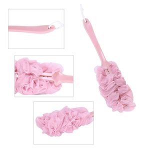 LOOFAH BACK SCRUBBER FOR SHOWER, LONG HANDLE BATH