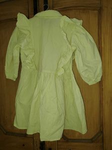 Chic Yellow Ruffle Dress