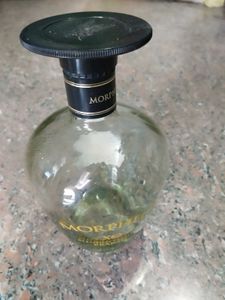 Glass wine bottle for home decoration