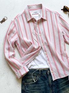 Korean Y2K Candy Stripe Streetwear Shirt