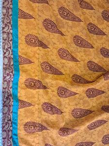 Printed saree with blouse