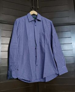 Colorplus Classic Blue Checkered Men's Shirt