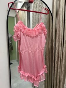 FOEMINA Ruffle Teddy Romper