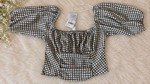 Checkered Crop Top