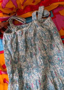 Flowy Floral Print Maxi Dress