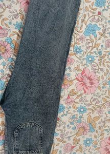Vintage Wash Wide Leg Jeans