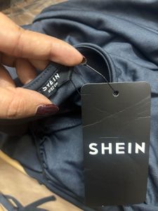 SHEIN Halter Neck Ruffle Dress