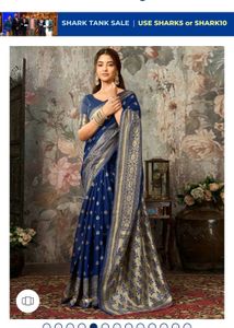Elegant Blue Silk Saree