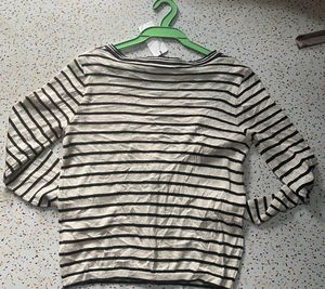 Striped Cardigan with Tag