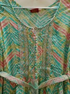 Embellished Kurta Set with Belt