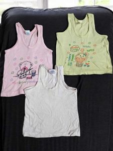 3 Pack Kids Tank Tops Inner wear Vest Pure Cotton