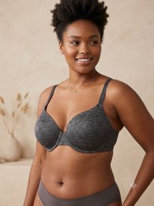 Comfortable Heathered Grey Bra