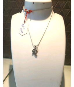 N Name With Pandel Pure Silver 925 Pandel (4.400gm)