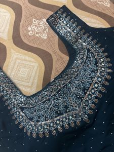 Elegant Teal Lehenga Choli with Jacket
