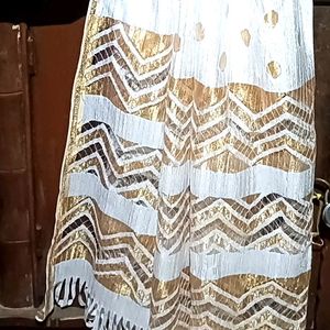 DUPATTA White Soft Cotton Mix
