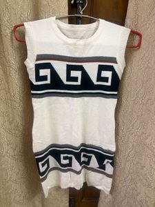Sleeveless White Mini Dress