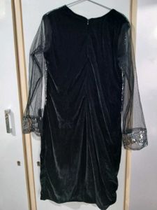 Sparkling Sequin &amp; Velvet Party Dress