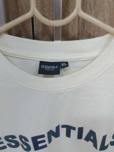 Cream "ESSENTIALS" T-Shirt