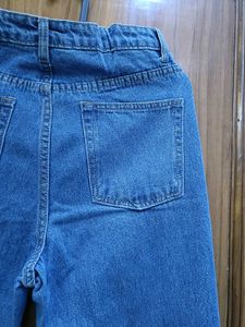 Embroidered Heart Patch Jeans