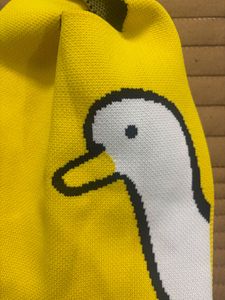 Yellow Duck Knit Tote Bag