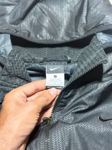 Nike Black Hooded Windbreaker Jacket