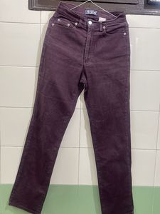 Classic Plum High-Waisted Jeans