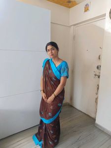 designer saree wid stich blouse very pretty