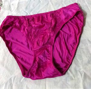hot🥵 Shiny branded Fuchsia panty Briefs with Lac