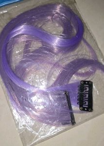 Clip-in Purple Highlight Hair Extensions