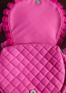 Frozen Elsa &amp; Anna Quilted Pink Purse