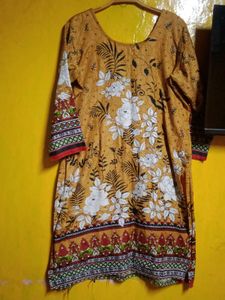 Vibrant Floral Print Kurta Set with Dupatta