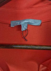 Chic Red Shirt Dress with Belt