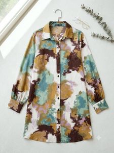 Printed Shirt Dress