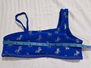 Blue Unicorn Bralette + inner short as freebie