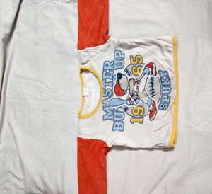 kid's Cute Cartoon Baseball T-Shirt