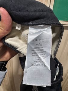GUCCI GG Monogram Snake Print Black Jogger