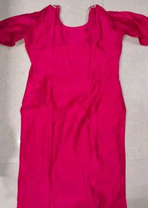 Elegant Pink Kurta with premium heavy dupatta