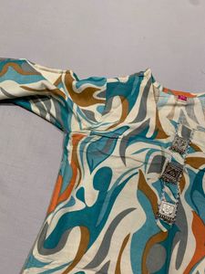Boho Abstract Print Kurta