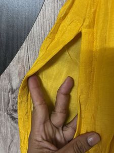 Yellow Kurti With Dupatta