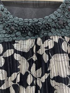 Elegant Black &amp; White Floral Top