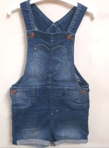 H&M Denim Dungaree Shorts| Length 52cms| Waist 61