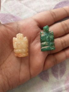 vintage citrine and aventurine Ganesh