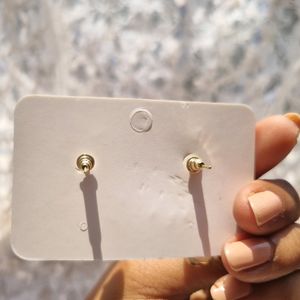 AD Studded Swan With Glass Pearl Drop Korean Studs