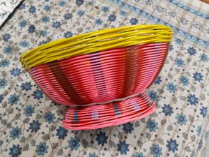 Colorful Woven Decorative Basket