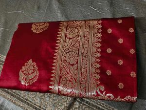 Elegant Red Banarasi Silk Saree
